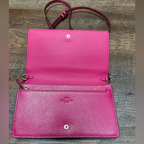 Coach Fold Over Crossbody Bag - Picture 11 of 12